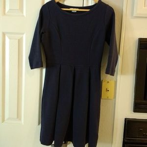 Boden Blue Ponte Dress 8